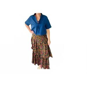 NEW SINCERELY OURS celeste maxi skirt in winter garden